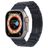 Mobigear Berlin Edelstahl Apple Watch Armband Faltschließe - 49/46/45/44 mm - Schwarz