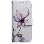 Mobigear Design LG K40s Hülle Klapphülle Geldbörse - Magnolie