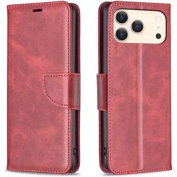 Mobigear Excellent iPhone 18 Pro Hülle Klapphülle Geldbörse - Rot