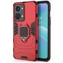 Mobigear Armor Ring OnePlus Nord 2T 5G Hülle Hardcase Backcover Stoßfest mit Ringhalter - Rot