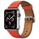 Mobigear Roma Leder Apple Watch Armband Dornschließe - 42/41/40/38 mm - Orange