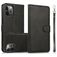 Mobigear Wallet iPhone 16 Pro Max Hülle Abnehmbare 2in1 Klapphülle Geldbörse - Schwarz