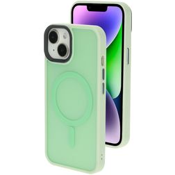 Mobiparts Hardcover iPhone 14 MagSafe Hülle Hardcase Backcover - Satin Light Green