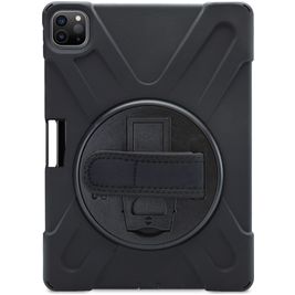 Xccess Survivor All-round iPad Pro 11 Zoll (2021) Hülle Kunststoff,Silikon Backcover + Schulterträger + Ständer - Schwarz