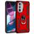 Mobigear Armor Ring Motorola Edge 30 Pro Hülle Hardcase Backcover Stoßfest mit Ringhalter - Rot