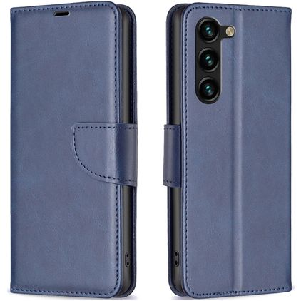 Mobigear Excellent Samsung Galaxy S24 Plus Hülle Klapphülle Geldbörse - Blau