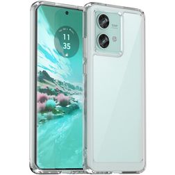 Mobigear Crystal Durchsichtig Motorola Edge 40 Neo Hülle Hardcase Backcover - Transparent