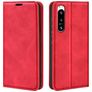 Mobigear Retro Slim Sony Xperia 5 IV Hülle Klapphülle Geldbörse - Rot