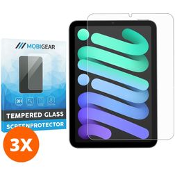 Mobigear iPad Mini 6 (2021) Panzerglas Gehärtetes Glas Displayschutz - Hüllenfreundlich (3er Pack)