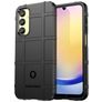 Mobigear Rugged Shield Samsung Galaxy A55 Hülle Flexibles TPU Backcover Stoßfest - Schwarz