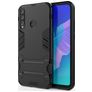 Mobigear Armor Stand Huawei P40 Lite E Hülle Hardcase Backcover Stoßfest mit Ständer - Schwarz