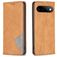 Mobigear Rhombus Slim Google Pixel 11 Hülle Klapphülle - Cognac
