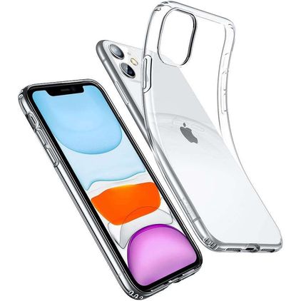 Mobigear Ultra Thin Transparent iPhone 11 TPU (flexibel) Backcover - Transparent
