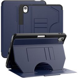Mobigear Magnetic Folio iPad Air 11 Zoll (2024) Hülle Klapphülle + Stifthalter - Marineblau