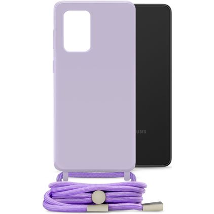Mobilize Lanyard Gelly Samsung Galaxy A33 Flexibles TPU Handykette - Pastel Purple
