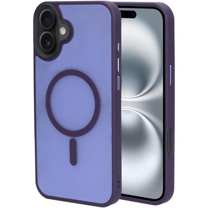 Mobiparts Hardcover iPhone 16 Plus MagSafe Hülle Hardcase Backcover - Satin Purple
