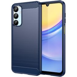 Mobigear Brushed Slim Samsung Galaxy A16 Hülle Flexibles TPU Backcover - Blau