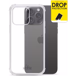 My Style Protective Flex Durchsichtig iPhone 15 Pro Max Hülle Flexibles TPU Backcover Stoßfest - Transparent