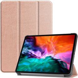 Mobigear Tri-Fold iPad Pro 12.9 Zoll (2021) Hülle Klapphülle - Roségold