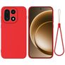 Mobigear Rubber Touch OnePlus 15 Silikon Hülle Backcover - Rot