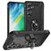 Mobigear Armor ring Samsung Galaxy S24 FE Hülle Hardcase Backcover Stoßfest mit Ringhalter - Schwarz