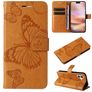 Mobigear Butterfly iPhone 16 Plus Hülle Klapphülle Geldbörse - Cognac