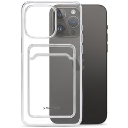 Mobilize Gelly Card Durchsichtig iPhone 14 Pro Max Hülle Flexibles TPU Backcover mit Kartenhalter - Transparent
