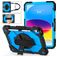 Mobigear SureGrip Xtreme iPad 10 (2022) Hülle Kunststoff,Silikon Backcover + Stifthalter + Schulterträger + Ständer - Blau
