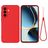 Mobigear Rubber Touch Samsung Galaxy A57 Silikon Hülle Backcover - Rot