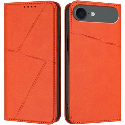 Mobigear Frosted Flip iPhone Air Hülle Klapphülle Geldbörse - Orange
