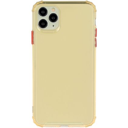 Mobigear Cushion iPhone 12 Pro Max Hülle Flexibles TPU Backcover Stoßfest - Gold