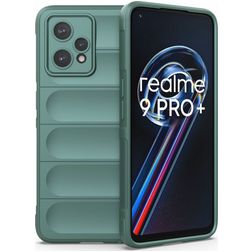 Mobigear Bumpy Realme 9 Pro Plus Hülle Flexibles TPU Backcover - Grün