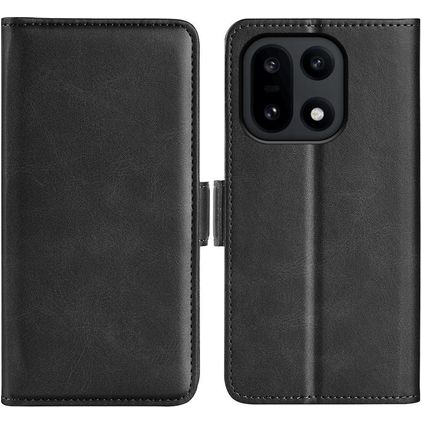 Mobigear Slim Magnet OnePlus 15 Hülle Klapphülle Geldbörse - Schwarz