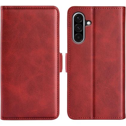Mobigear Slim Magnet Samsung Galaxy A36 Hülle Klapphülle Geldbörse - Rot