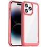 Mobigear Crystal iPhone 14 Pro Max Hülle Hardcase Backcover - Transparent / Rot
