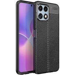 Mobigear Luxury HONOR X8 Hülle Flexibles TPU Backcover - Schwarz