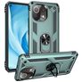 Mobigear Armor Ring Xiaomi Mi 11 Lite Hülle Hardcase Backcover Stoßfest mit Ringhalter - Grün