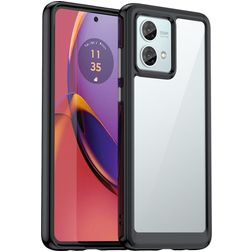 Mobigear Crystal Motorola Moto G84 Hardcase Backcover - Schwarz
