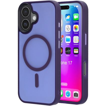 Mobiparts Hardcover iPhone 17 MagSafe Hülle Hardcase Backcover - Satin Purple