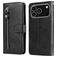 Mobigear Zipper iPhone 17 Pro Hülle Klapphülle Geldbörse - Schwarz