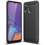Mobigear Brushed Slim Samsung Galaxy A40 Hülle Flexibles TPU Backcover - Schwarz