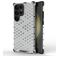 Mobigear Honeycomb Samsung Galaxy S24 Ultra Hülle Hardcase Backcover Stoßfest - Weiß