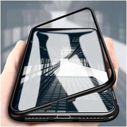 Mobigear GlassGuard iPhone 11 Pro Hülle Gehärtetes Glas Backcover - Schwarz / Transparent