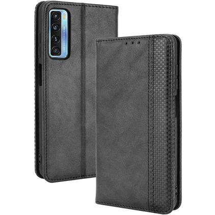 Mobigear Sensation TCL 20L Plus Hülle Klapphülle Geldbörse - Schwarz