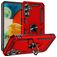 Mobigear Armor Ring Samsung Galaxy A24 Hülle Hardcase Backcover Stoßfest mit Ringhalter - Rot