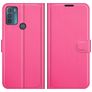 Mobigear Classic Motorola Moto G50 Hülle Klapphülle Geldbörse - Magenta