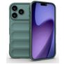 Mobigear Bumpy iPhone 18 Pro Hülle Flexibles TPU Backcover - Grün