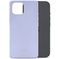 Mobilize Rubber Gelly iPhone 15 Hülle Flexibles TPU Backcover - Pastel Purple