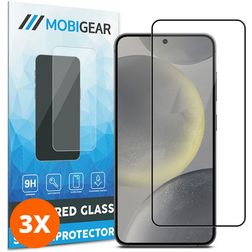 Mobigear Premium Samsung Galaxy S25 Plus Panzerglas Gehärtetes Glas Displayschutz - Hüllenfreundlich (3er Pack)