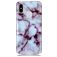 Mobigear Marble Xiaomi Mi 8 Hülle Flexibles TPU Backcover - Rot